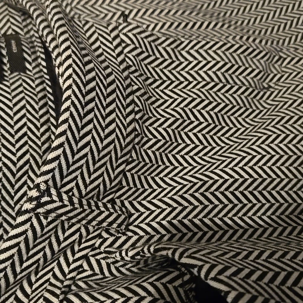 Express Monochrome Zigzag Pants - image 3